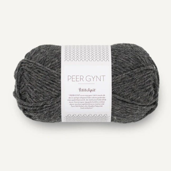 1065 - Charcoal Melange Peer Gynt - Sandnes Garn