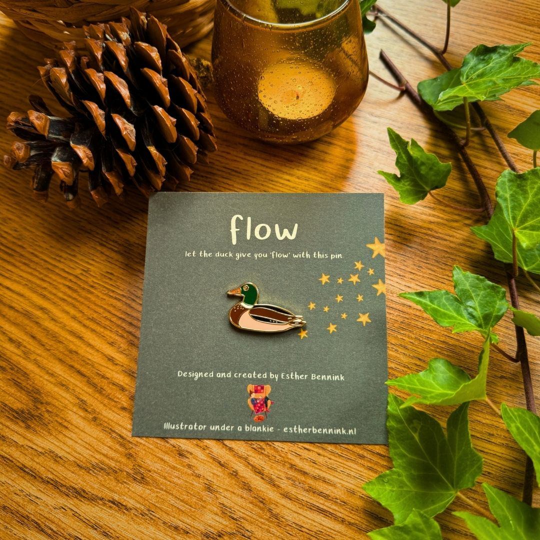 Duck pin - flow Petits PINS Esther Bennink - Esther Bennink