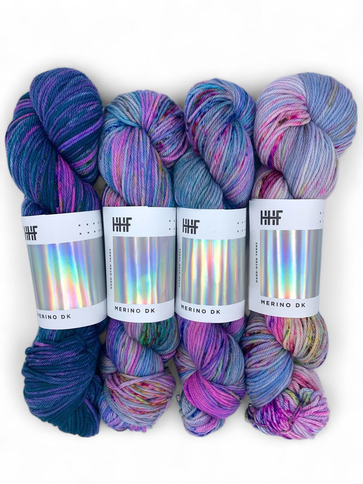 DK Fade Set 4 POTLUCK – MERINO DK - Hedgehogfibres