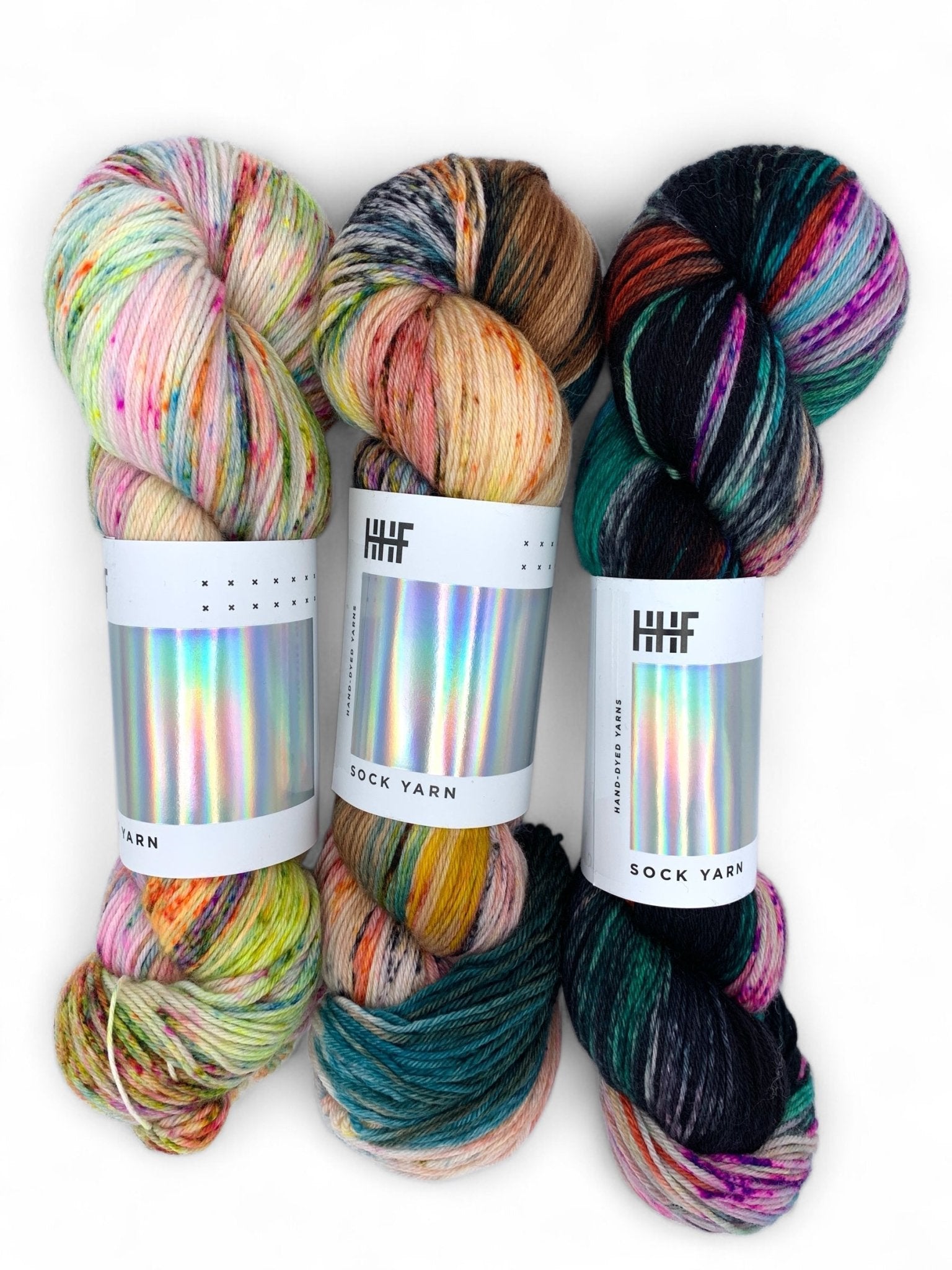 Sock Fade Set 12 POTLUCK – SOCK YARN - Hedgehogfibres