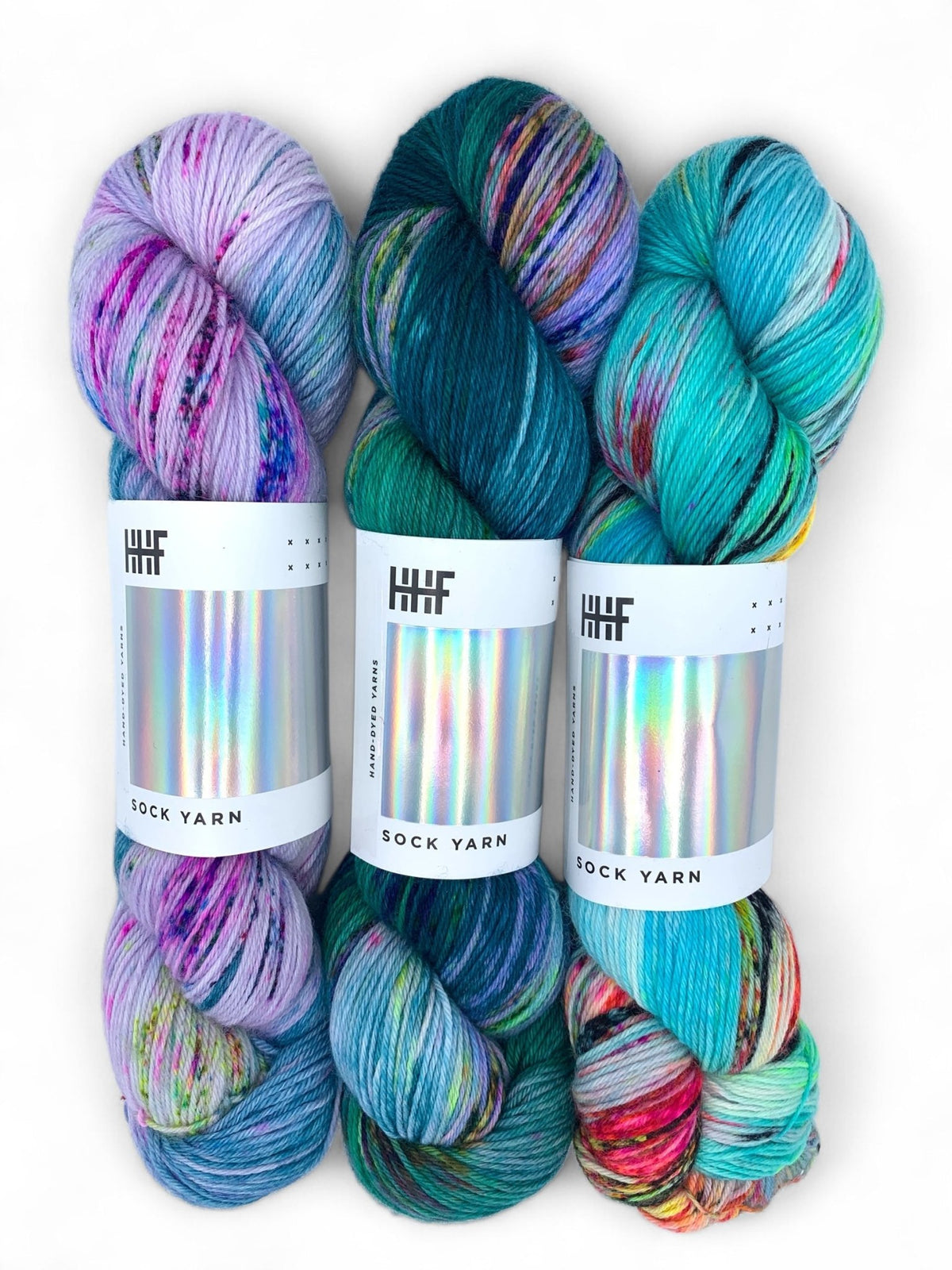 Sock Fade Set 19 POTLUCK – SOCK YARN - Hedgehogfibres