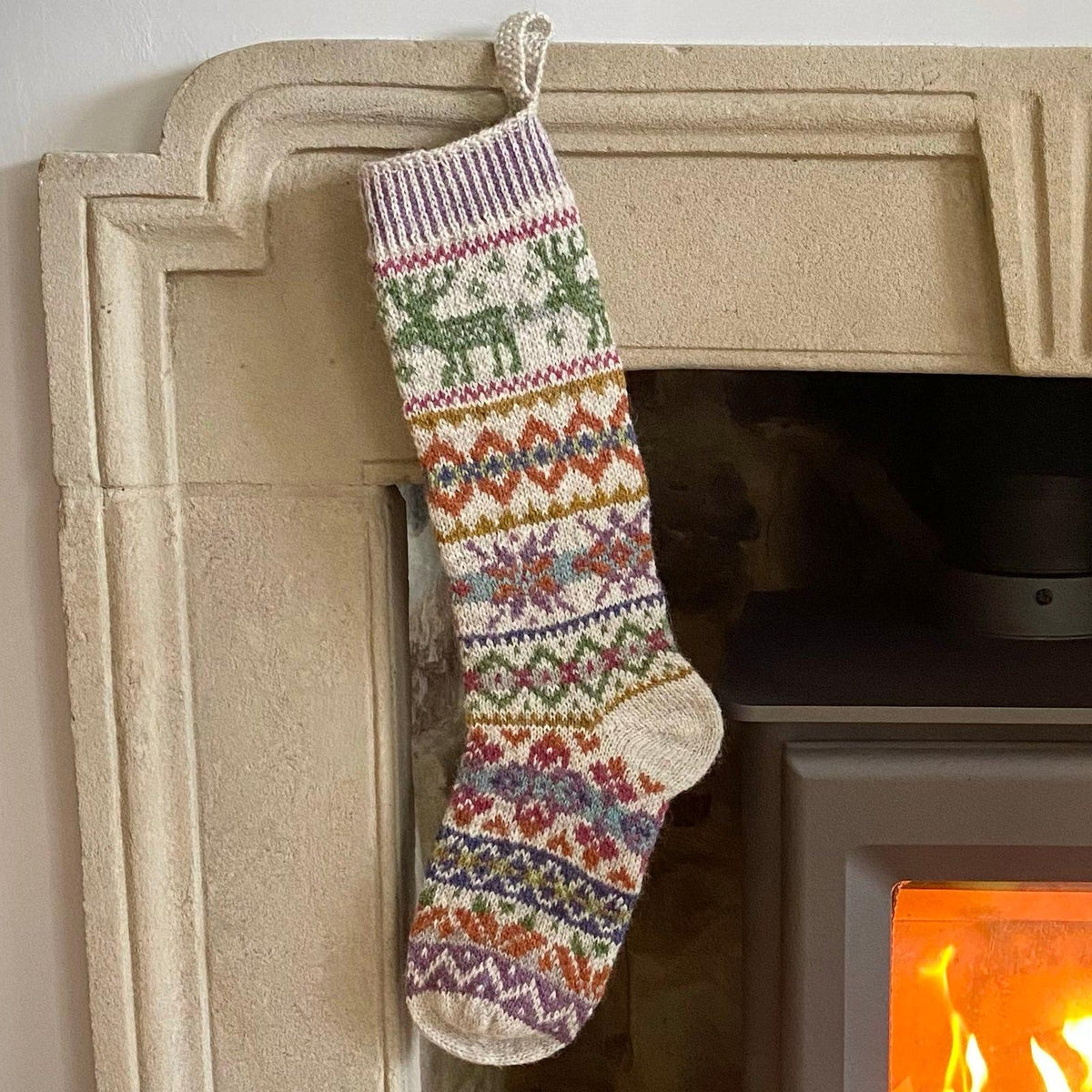 Reindeer Christmas Stocking Kit - Marie Wallin