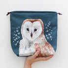 Oliver le hibou Sock Size Sac à projets tricot The Blue Rabbit House - The Blue Rabbit House