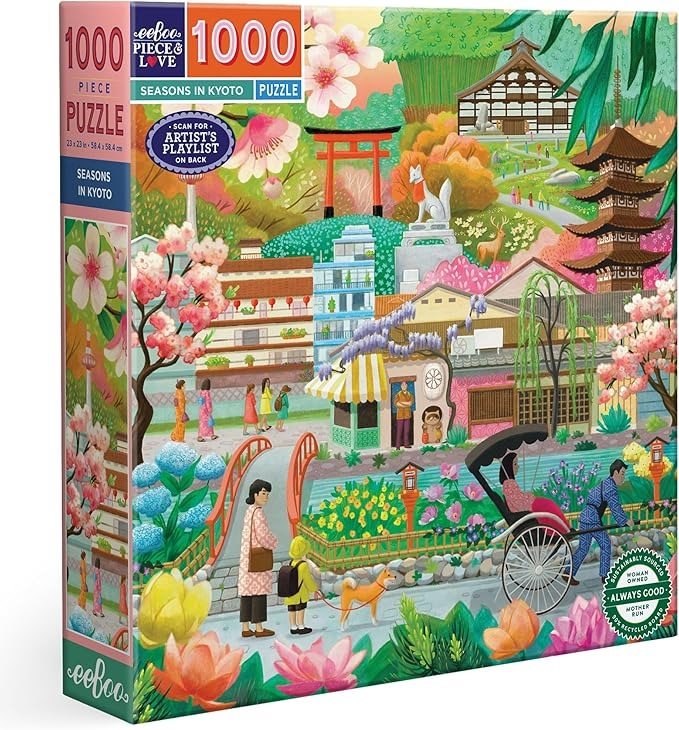 Seasons in Kyoto 1000 Piece Puzzle - Eeboo