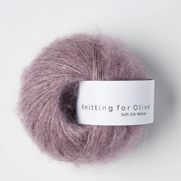 Artichoke Purple Soft Silk Mohair - Knitting for Olive