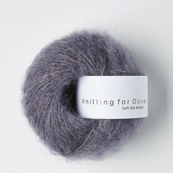 Dusty Violet Soft Silk Mohair - Knitting for Olive