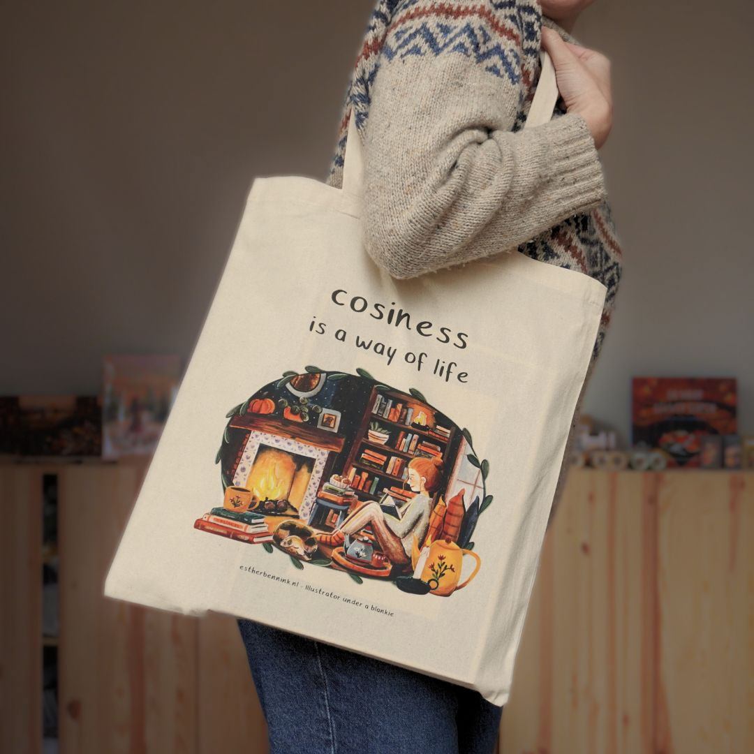 Cosiness is a way of life Tote bag Cosiness is a way of life & I choose a slow life - Esther Bennink