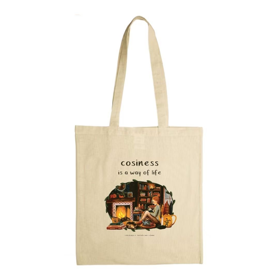 Cosiness is a way of life Tote bag Cosiness is a way of life & I choose a slow life - Esther Bennink