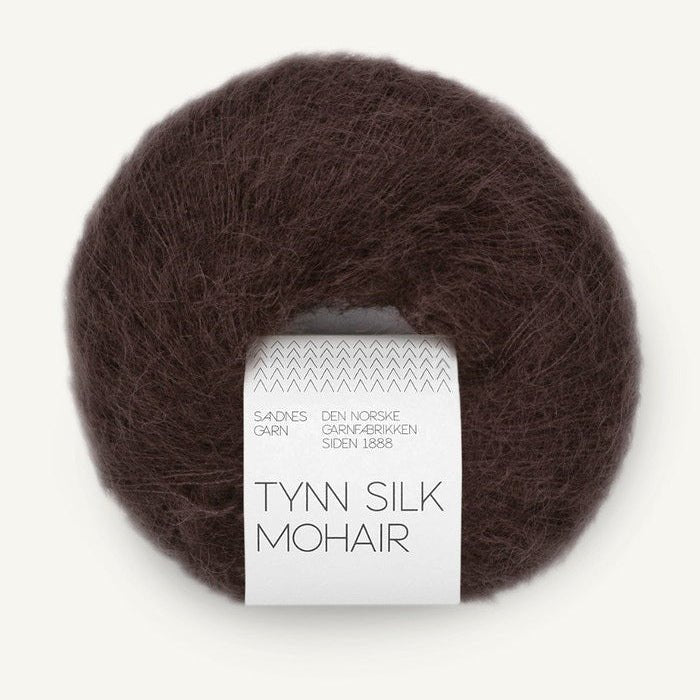 3591 - Chocolate Plum Tynn Silk Mohair - Sandnes Garn