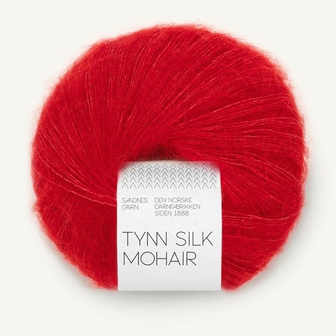 4219 - True Red Tynn Silk Mohair - Sandnes Garn