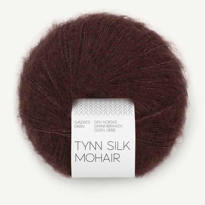 4381 - Dark Fudge Tynn Silk Mohair - Sandnes Garn