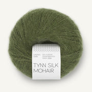 9062 - Olive Green Tynn Silk Mohair - Sandnes Garn