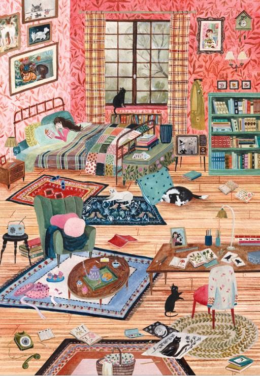 1000 pièces Une Journée Cosy - Puzzle 1000 ou 2000 pièces - Sonia Cavallini