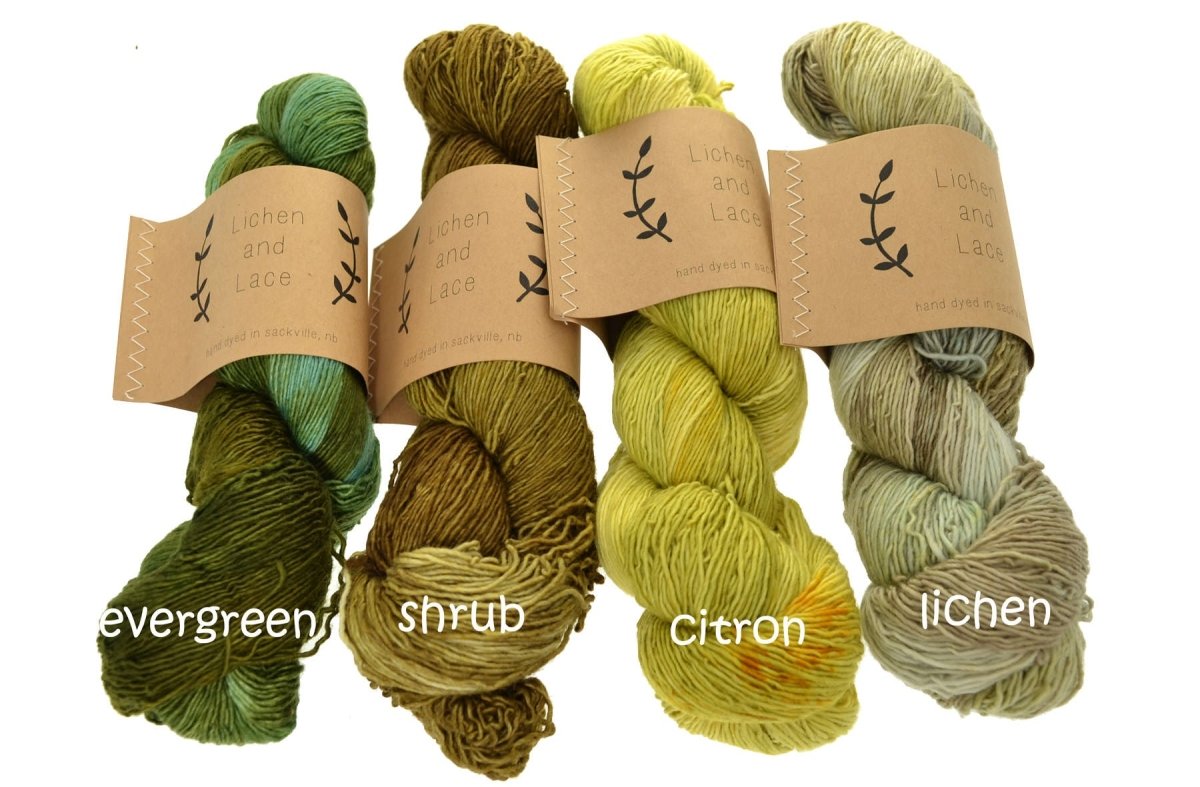 Amber 1 PLY SUPERWASH MERINO FINGERING - Lichen and Lace
