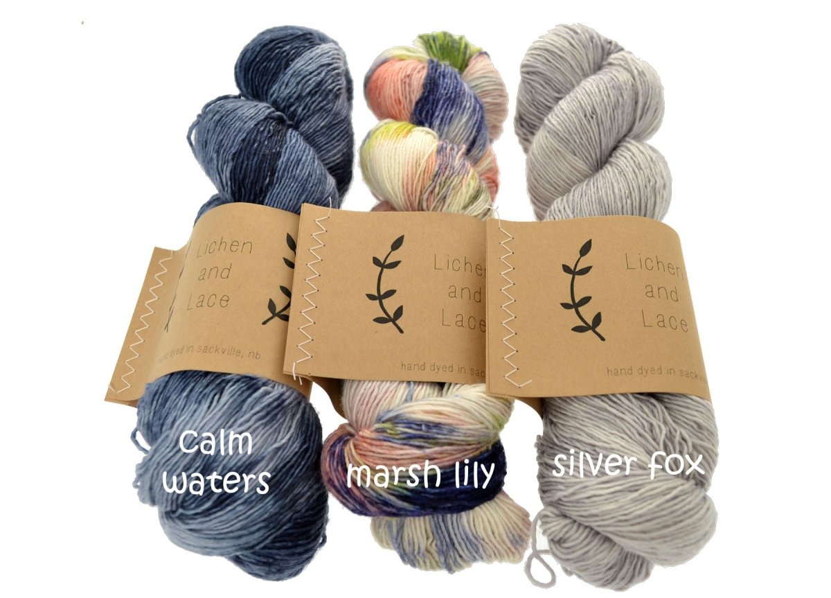 Amber 1 PLY SUPERWASH MERINO FINGERING - Lichen and Lace