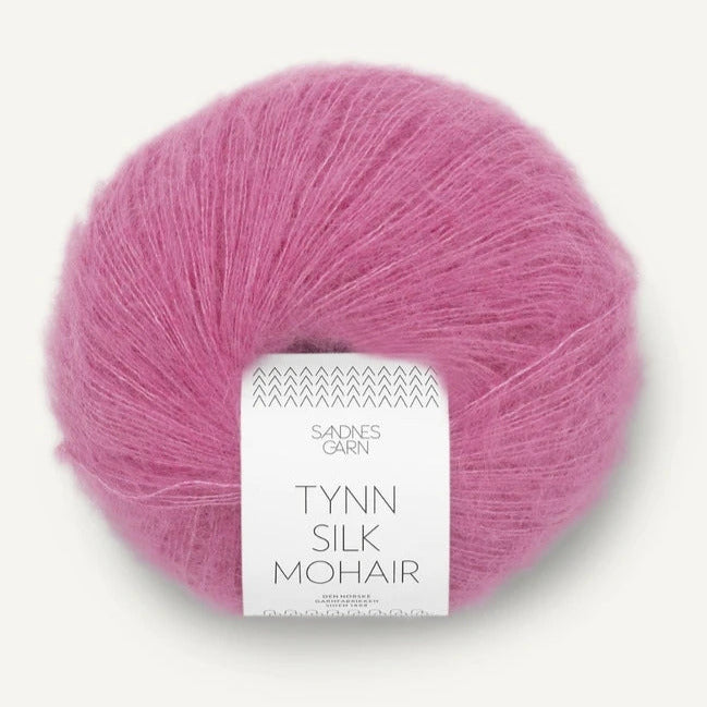 4626 - Shocking Pink Tynn Silk Mohair - Sandnes Garn