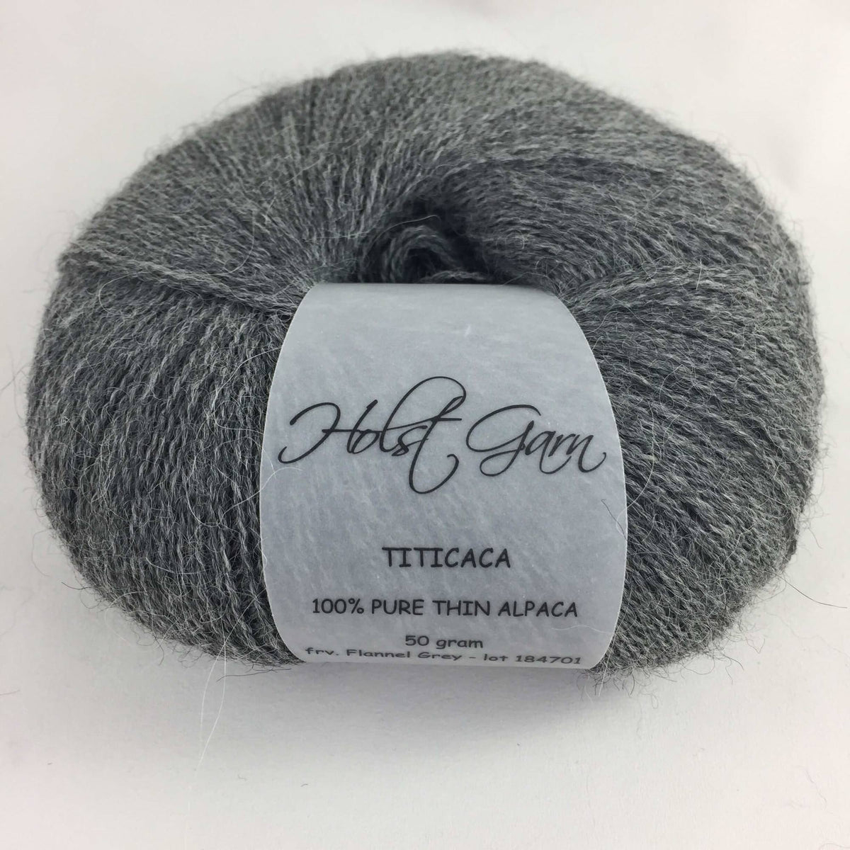 Flannel Grey Titicaca Alpaga - Holstgarn - Holstgarn
