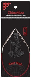 1.50 Aiguilles circulaires Premium Stainless Steel – Knit Red – 30cm - Chiaogoo
