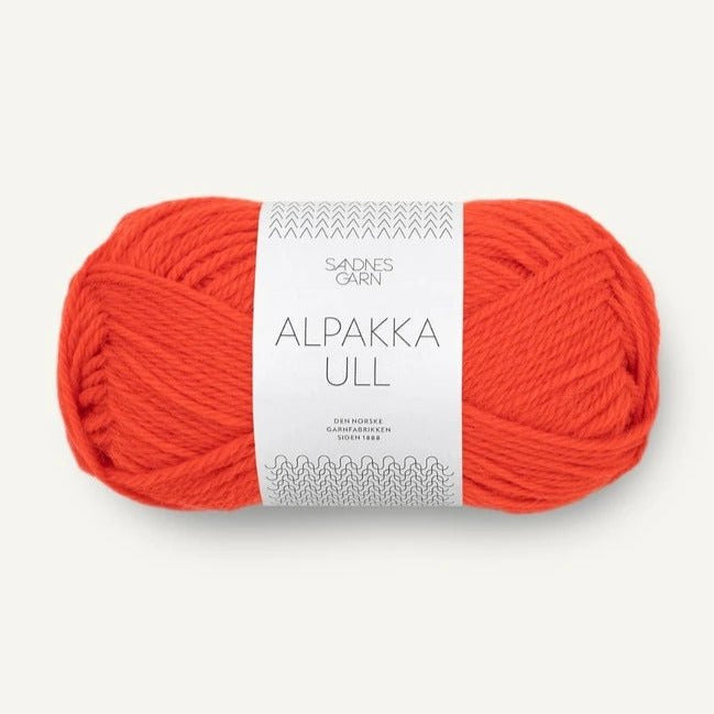3819 - Spicy Orange Alpakka Ull - Sandnes Garn