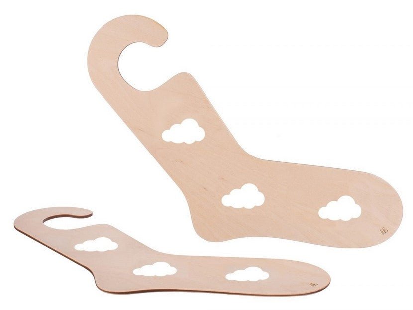 XL - 43 - 45 BLOQUEURS DE CHAUSSETTES NUAGE EN BOIS - Laine et Tricot