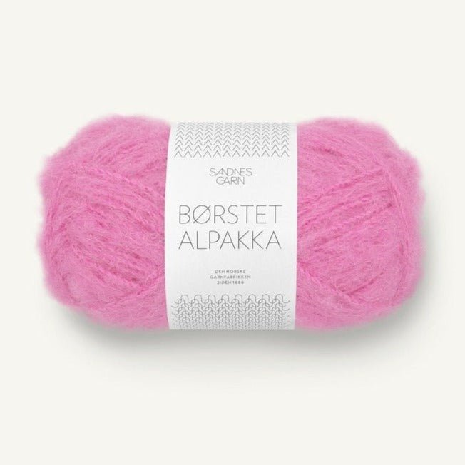 4626 - Shocking Pink Børstet Alpakka - Sandnes Garn