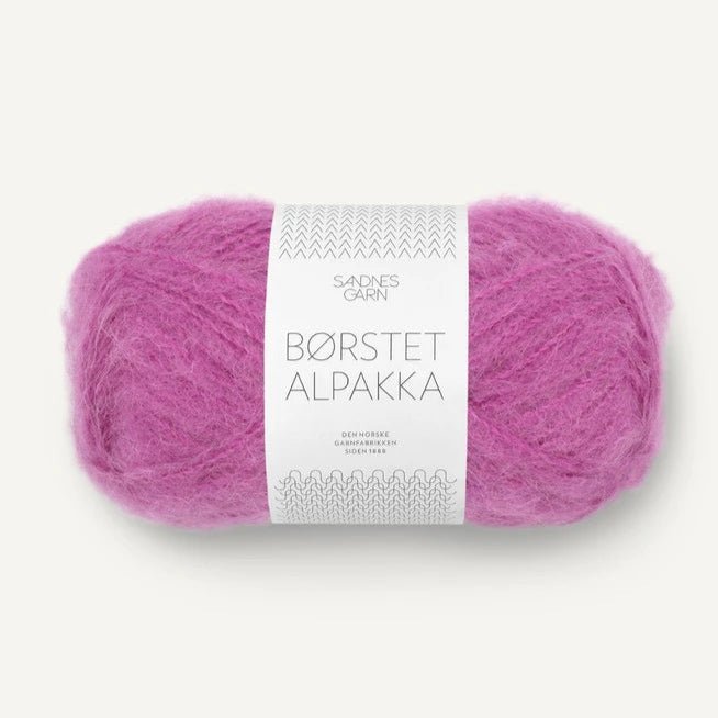 4628 - Magenta Børstet Alpakka - Sandnes Garn
