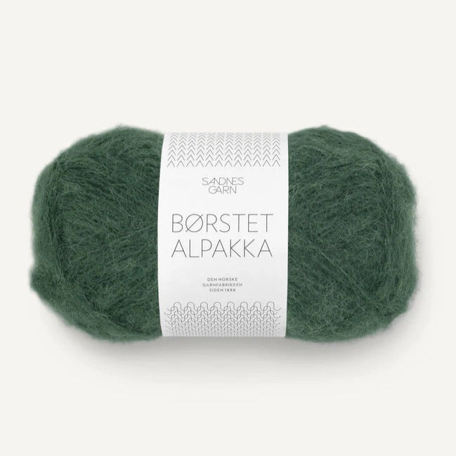 8581 - Vert forêt foncé Børstet Alpakka - Sandnes Garn
