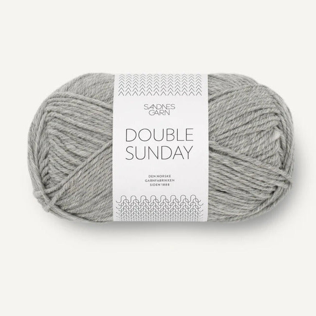 1042 - Gris Moyen Double Sunday - Sandnes Garn