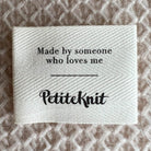 Made by someone who loves me - Version 2023 Etiquette en tissu PetiteKnit - Petite Knit