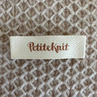 Petite Knit Marron Biscuit Etiquette en tissu PetiteKnit - Petite Knit