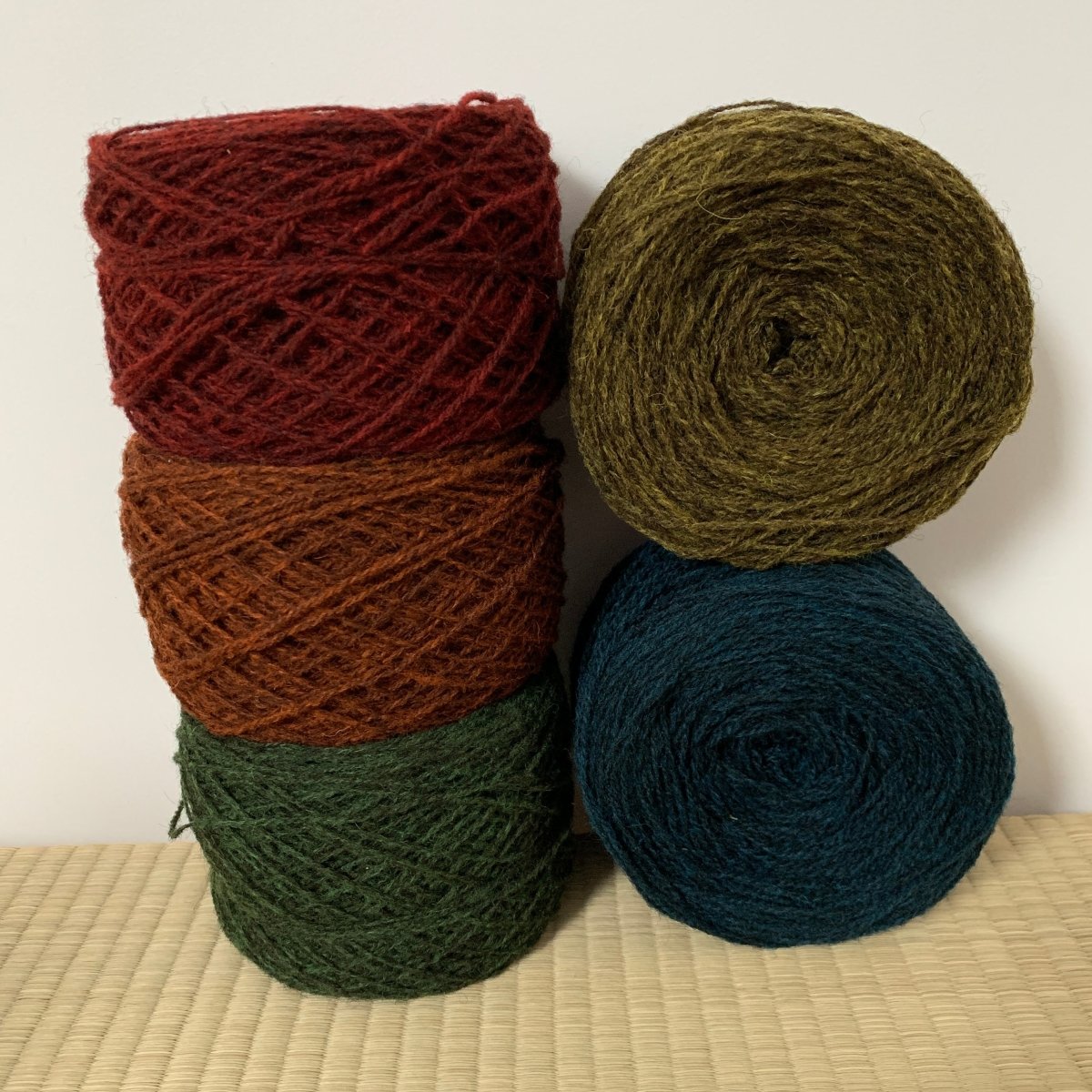 2 fils Or/Vert GRIS HEATHERS - Les Toisons Bretonnes