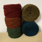 2 fils Or/Vert GRIS HEATHERS - Les Toisons Bretonnes