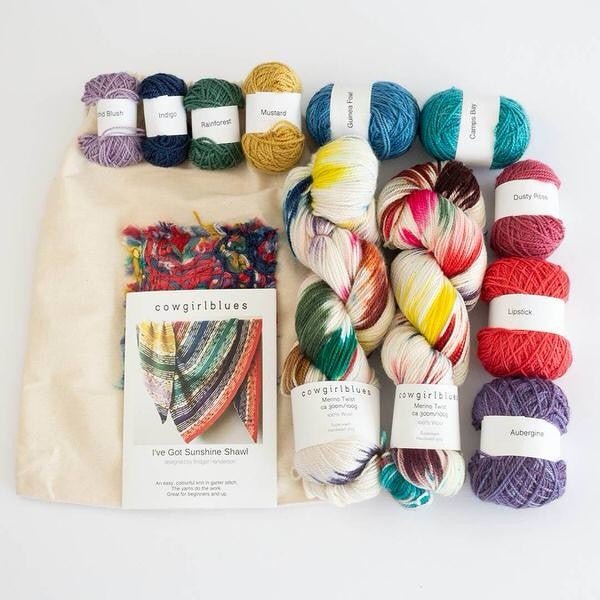 I'VE GOT SUNSHINE SHAWL SET - Cowgirl Blues