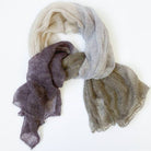 Gris Kit Châle Cobweb Kidsilk hand dyed - Cowgirl Blues