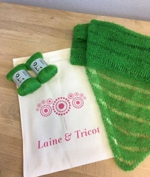 300 - Pale Blush KIT CHALE COSY3 - Laine et Tricot