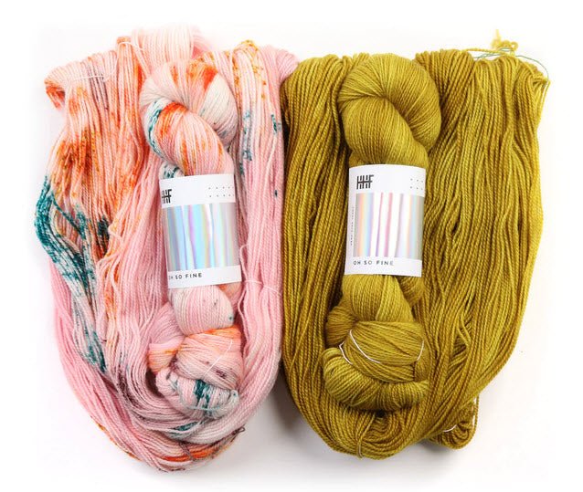 KIT POUR REALISER LE CHÂLE TAFFY WAVES - Hedgehogfibres