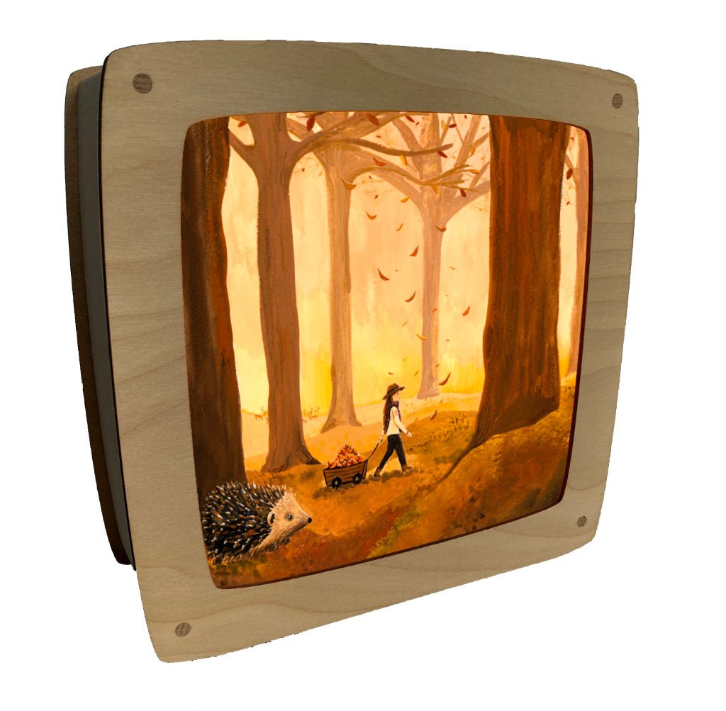 Autumn time Lampe magique et ses plaques d'illustrations au choix - Esther Bennink