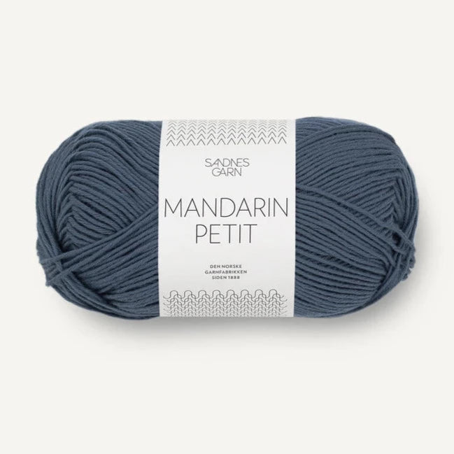 6061 - Bleu foncé/Gris MANDARIN PETIT - Sandnes Garn