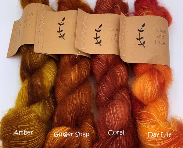 Amber MARSH MOHAIR - Lichen and Lace
