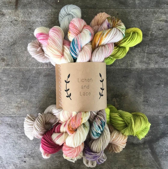 Day 3 MINI SOCK FADE SETS - Lichen and Lace