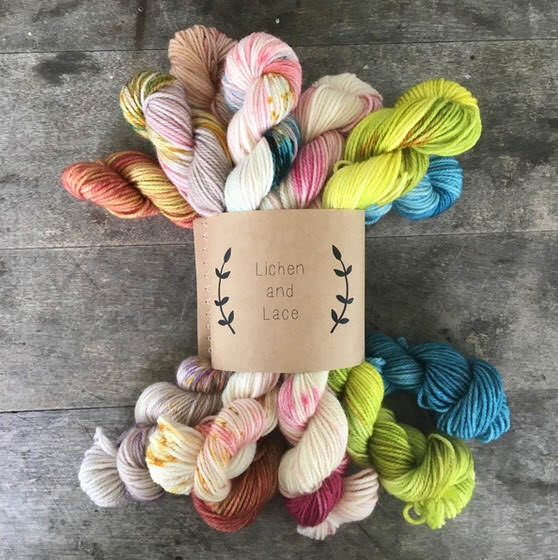 Day 6 MINI SOCK FADE SETS - Lichen and Lace