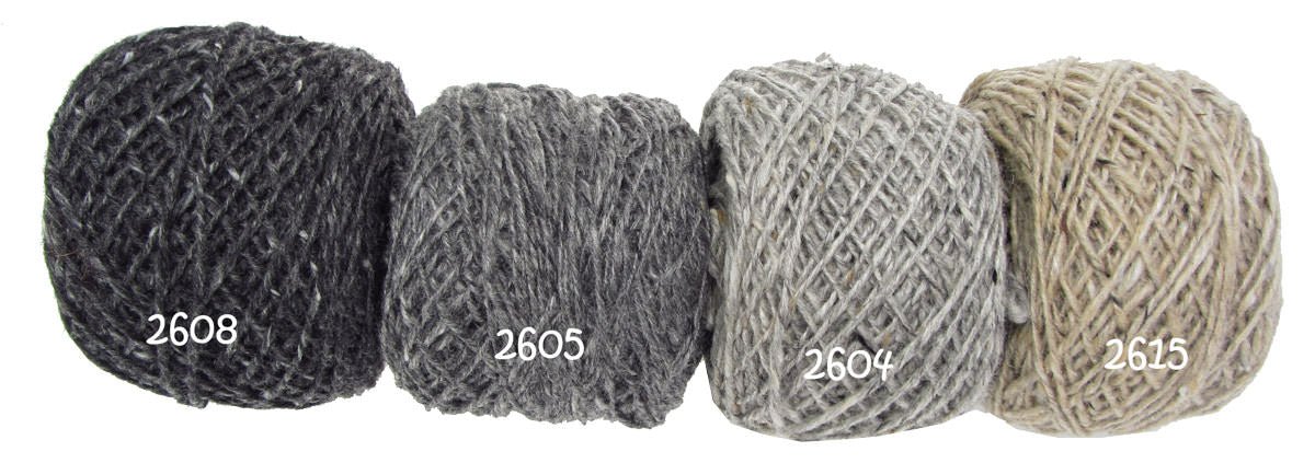 50 g 2601 - Oatmeal MOHAIR TWEED - Mes Petites Pelotes