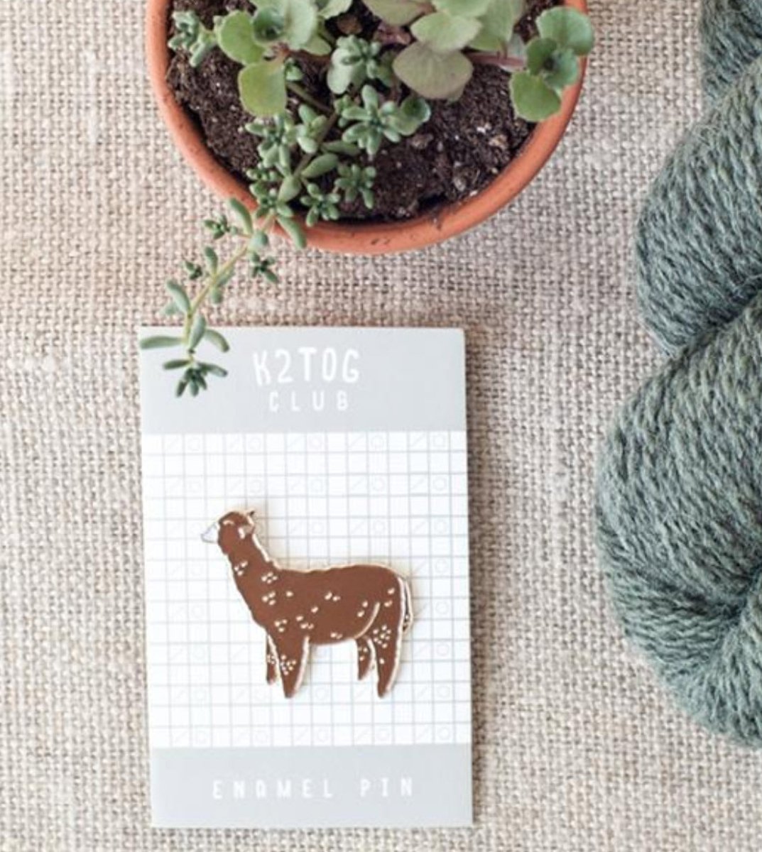 PINS ALPAGA MARRON - Twig & Horn