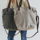 Gris foncé SAC A TRICOT EN LAINE TWIG&HORN - Twig & Horn
