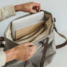 Gris foncé SAC A TRICOT EN LAINE TWIG&HORN - Twig & Horn