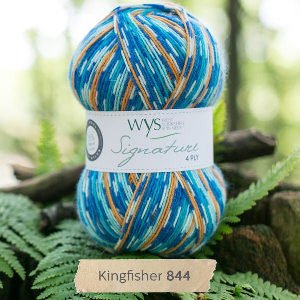 844 - Kingfisher SIGNATURE 4PLY - COUNTRY BIRDS - West Yorkshire Spinners