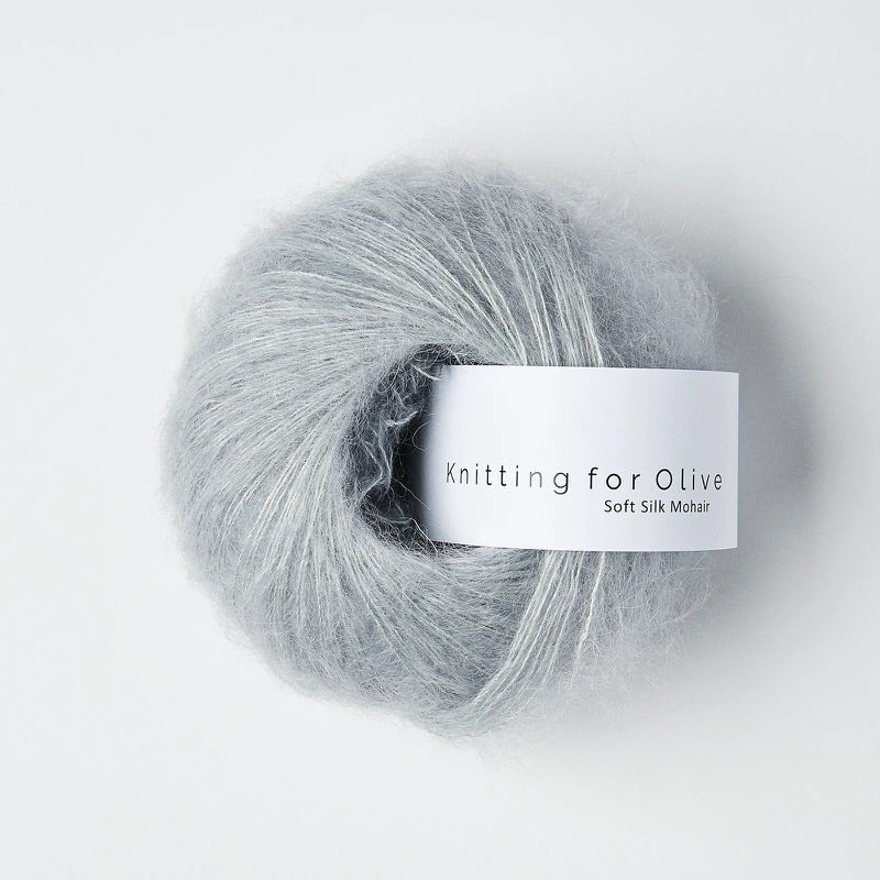 Soft Blue Soft Silk Mohair - Knitting for Olive