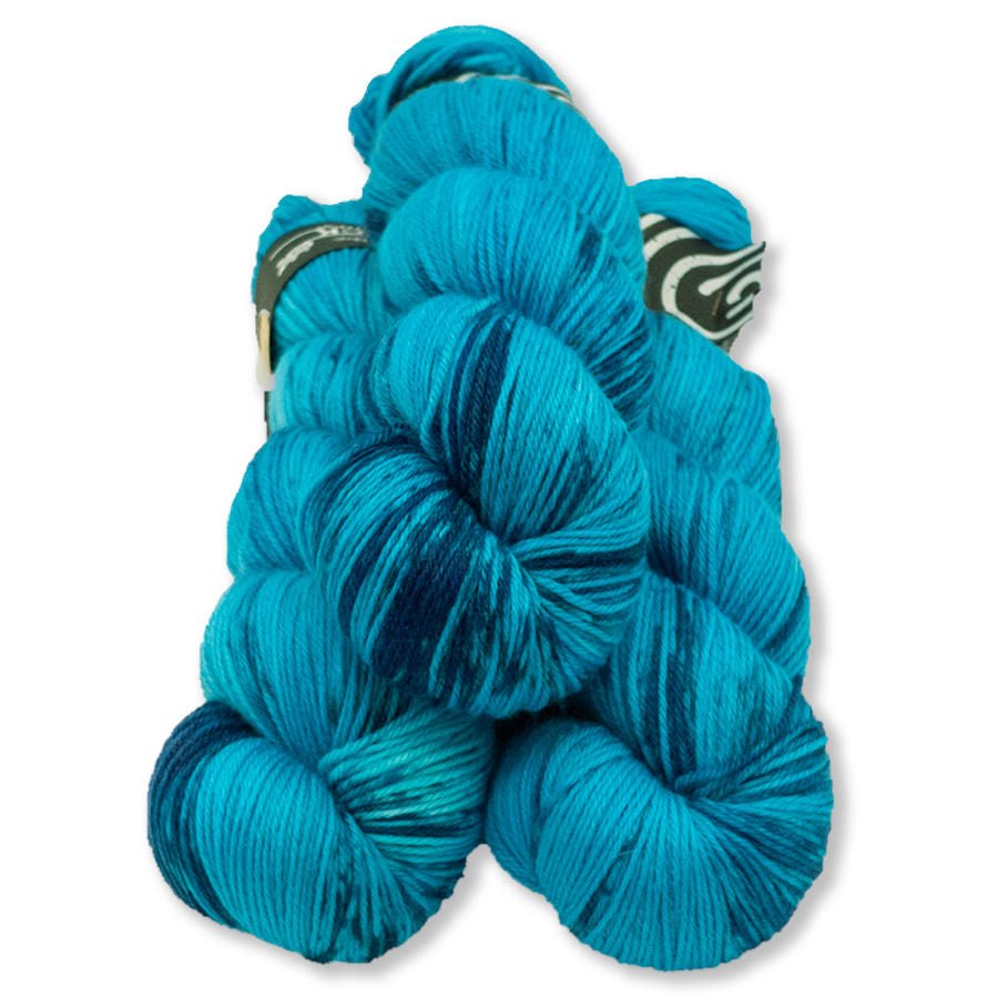 Teal Super Soft Sock - Qing Fibre