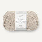 2655 - Gråbeige Tweed Tynn Peer Gynt - Sandnes Garn