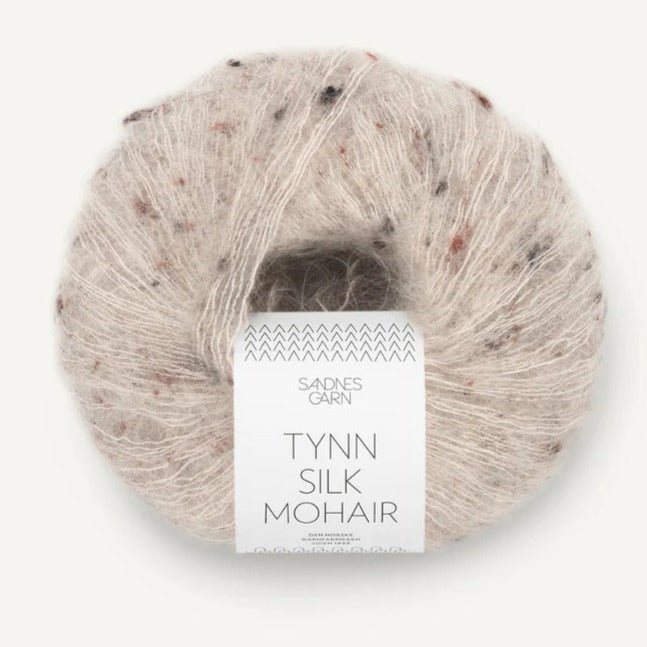 2600 - Greige Tweed Tynn Silk Mohair - Sandnes Garn